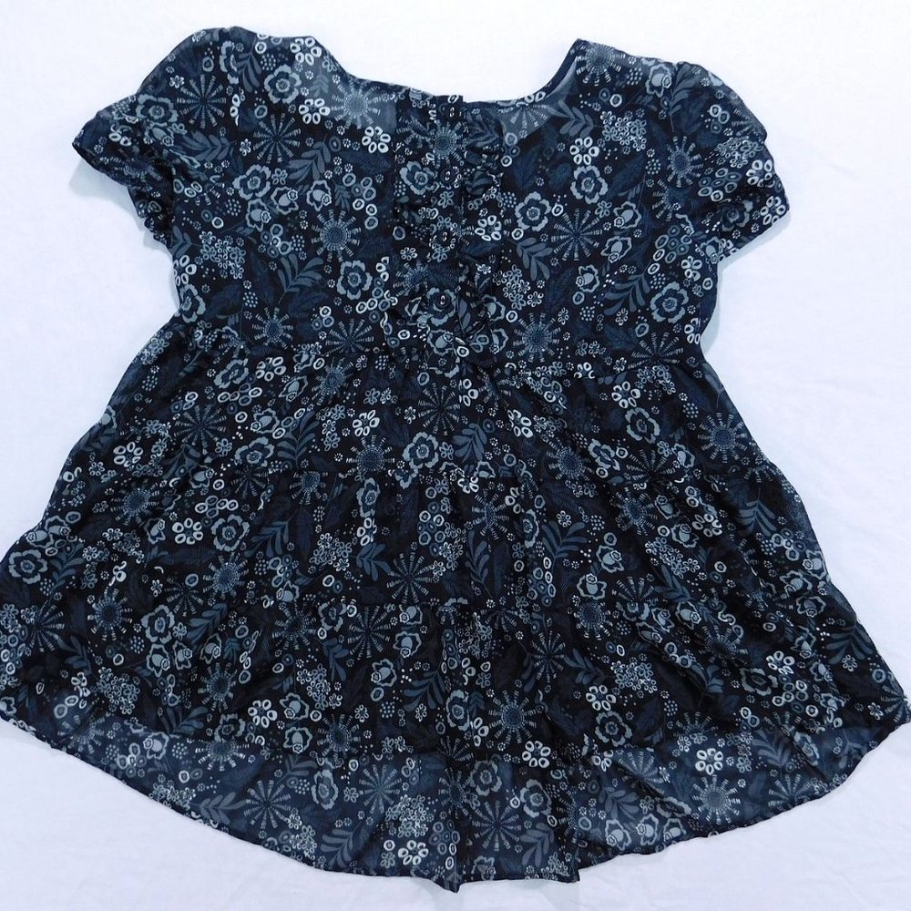Apt 9 Women's Blouse in Black & Gray Multicolor, Size Large